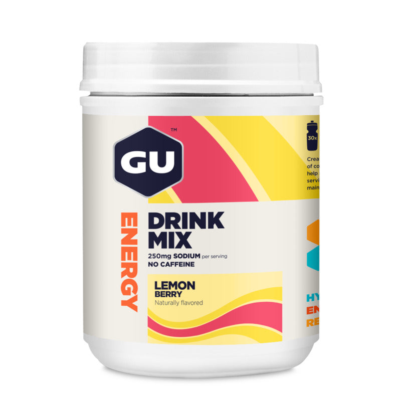 GU Energy Drink Mix | 30srv Canister, Lemon Berry