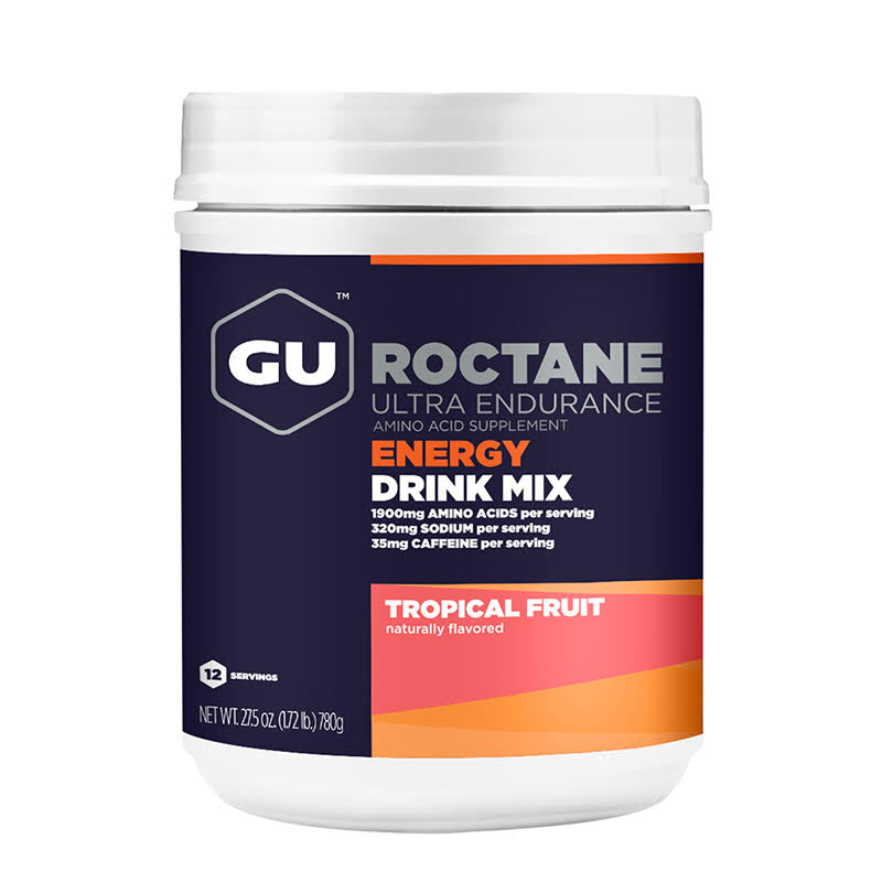 GU Roctane Energy Drink Mix | 12srv Canister, Tropical Fruit